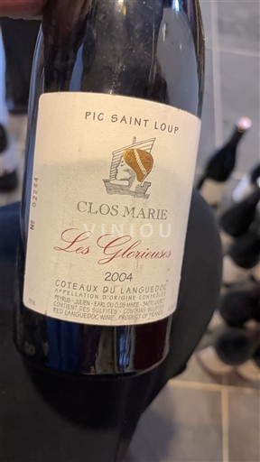 Langvedok Pic-saint-loup Clos Marie Les Glorieuses 2004