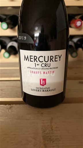 Burgundija Меркуреј Premier Cru Domaine Levert-Barault Champs Martin 2019
