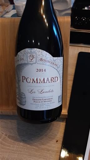Burgundy Pommard Domaine Lejeune Les Lamberts 2014