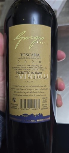 Toscana Không được chỉ định Giorgio Primo 2020