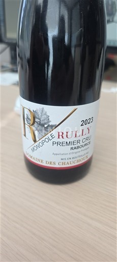Bourgondië Rully Premier Cru Domaine S Chauchoux Monopole Rabourcé 2023