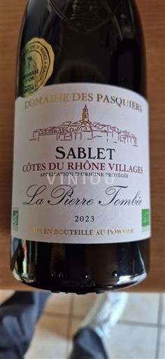 Rhônedalen Ospecificerad Domaine S Pasquiers La Pierre Tombée 2023