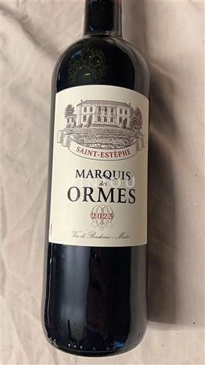 Bordeaux Saint-Estèphe Marquis des Ormes 2023