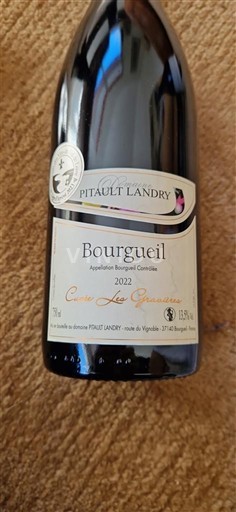 Thung lũng sông Loire Bourgueil Pitault Landry Les Gravières 2022