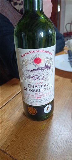 Bordeaux Côtes-de-blaye Château Monseigneur 2022