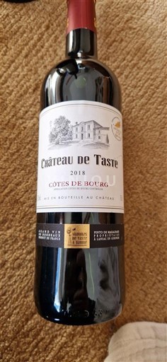 Bordeaux Côtes-de-bourg Château Taste 2018