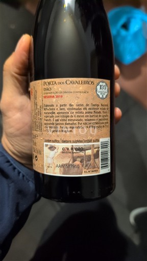 Portugal Dão. Porta dos Cavaleiros Reserva 2019