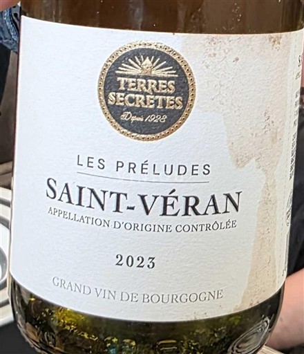 Bourgogne Saint-Véran Terres Secrètes Les Préludes 2023