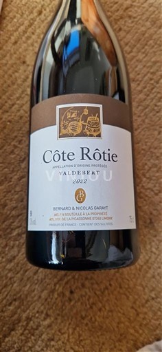 Thung lũng Rhône Côte-rôtie Bernard & Nicolas Gravat Valdebert 2022