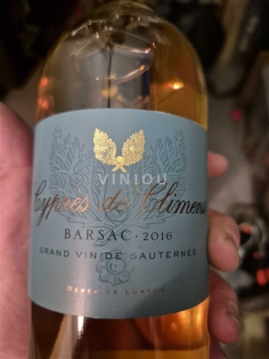 Bordeaux Barsac Château Climens Cyprès de Climens 2016