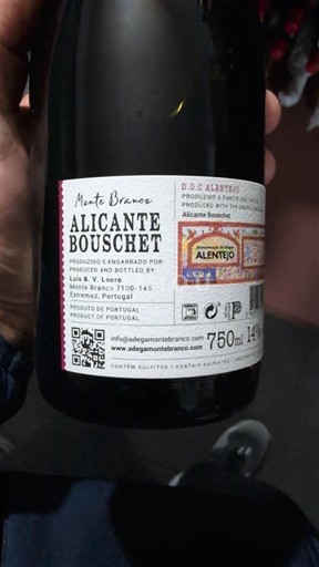 Alentejo Monte Branco Alicante Bouschet 2020