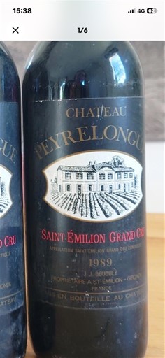 Bordeaux Saint-Émilion Grand Cru Château Peyrelongue 1989