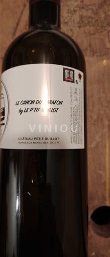 Bordeaux Bordeaux trắng Château Petit Guillot Le Canon du Carafon by Le P'tit Guillot 2024