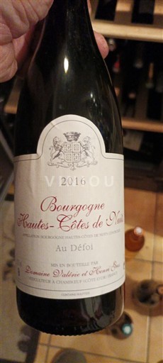 Borgonha Não especificado Domaine Valence et Henri Bou Au Défoi 2016