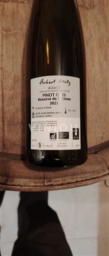Alsace Hubert Metz Réserve de la Dîme 2023
