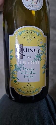 Thung lũng sông Loire Quincy Domaine Tremblay Vin Noble 2017