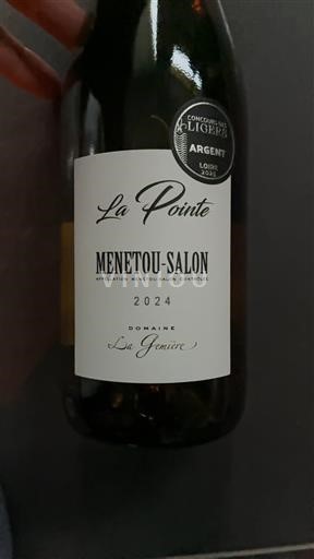 Thung lũng sông Loire Menetou-salon Domaine Les Genies La Pointe 2024