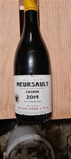 Burgundi Meursault Fatein Père & Fils Cromin 2014