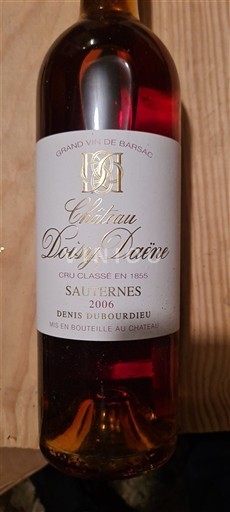 Bordeaux Sauternes Grand Cru Château Doisy Daëne 2006
