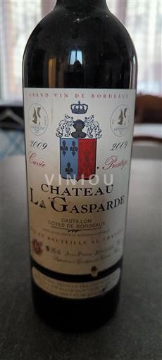 Bordeaux Castillon-côtes-de-bordeaux Château La Gasparde Prestige 2009