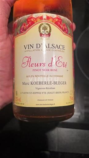 Alsacia Marc Koeberlé-Bleger Fleurs d'Été Sin añada