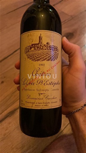 Bordeaux Saint-Estèphe Château La Croix St-Estèphe 1992 1992