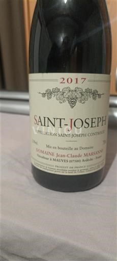 Thung lũng Rhône Saint-Joseph Domaine Jean-Claude Marsanne 2017