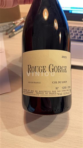 Roussillon Domaine Clos du Rouge Gorge Col du Loup 2023