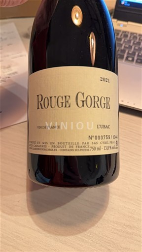 Roussillon Domaine Clos du Rouge Gorge L’Ubac 2021