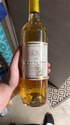 Bordeaux Sauternes Château La Fouade Spéciale 2010