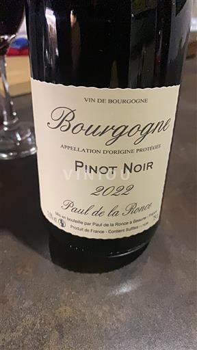 Bourgogne Paul de la Ronca Pinot Noir 2022