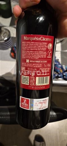 La Rioja Rioja Marqués de Cáceres Crianza Niet-geïntegreerd