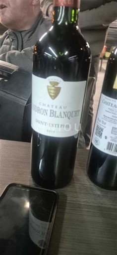 Bordeaux Saint-Estèphe Château Touron Blanquet 2015