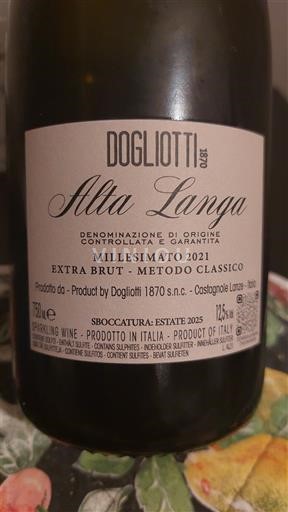 Piemonte Alta Langa Dogliotti 1870 Millésimato Extra Brut 2021