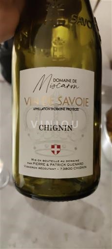 Savoie og Bugey Chignin Domaine Mucelon Ikke årgangsbestemt