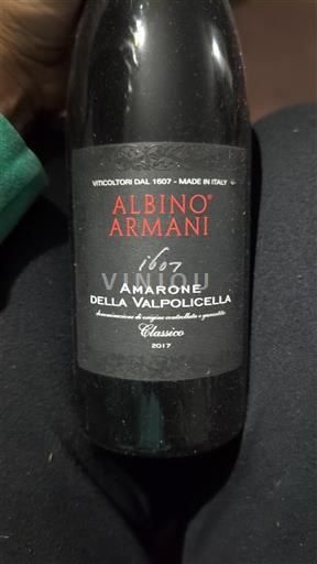 Vénétie Amarone della Valpolicella Albino Armani Classico 2017