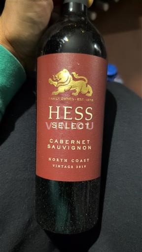 AVA de California Costa Norte Hess Cabernet Sauvignon 2019