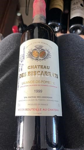 Bordeaux Lalande-de-Pomerol Château S Biscarats 1999