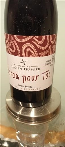 Thung lũng Rhône Không được chỉ định Domaine Lucien Tramier Syrah pour Toi 2023