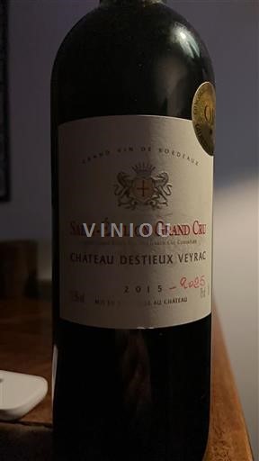 Бордо Сент-Емільйон Гран Крю Grand Cru Château Stieux Veyrac 2015