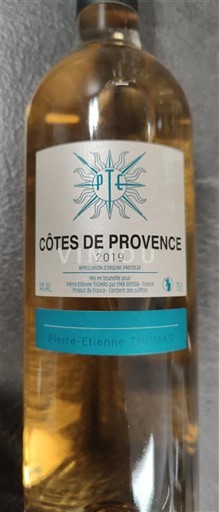 Provence Côtes-de-Provence Pierres Etienne Thomas 2019
