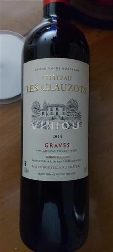Bordeaux Graves Château Les Clauzots 2014