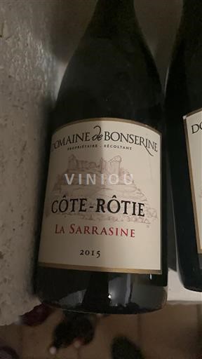 Thung lũng Rhône Côte-rôtie Domaine Bonserine La Sarrasine 2015