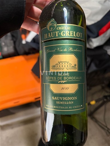 Bordeaux Blaye-côtes-de-bordeaux chateau haut grelot 2019