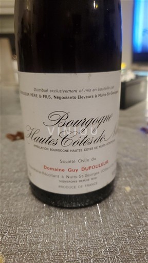 Burgundy Hautes Côtes de Nuits Domaine Guy Dufouleur 1992