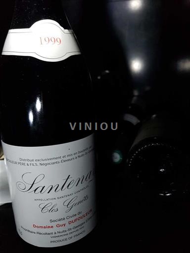 Bourgogne Santenay Domaine Guy Dufouleur Clos Genets 1999