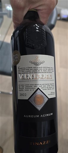 Vénétie Amarone della Valpolicella Tinazzi Aureum Acinum 2022