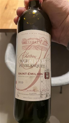 Bordeaux Saint-Émilion Château Tour Puyblanquet 2010