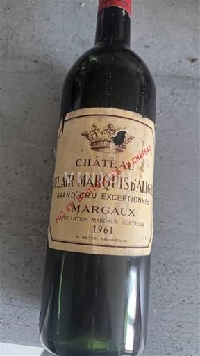 Bordeaux Margaux Château Bel Air Marquis d'Aligre 1961