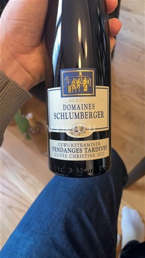 Alsacia No especificado Vendanges Tardives Domaine Domaines Schlumberger Christine 2022